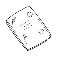 A school notebook with drawings. Doodle. Hand-drawn black and white vector  illustration. The design elements are isolated on a white background.  7509036 Vector Art at Vecteezy